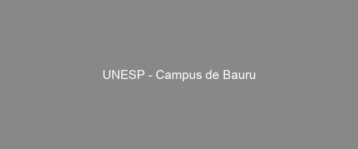 Provas Anteriores UNESP - Campus de Bauru